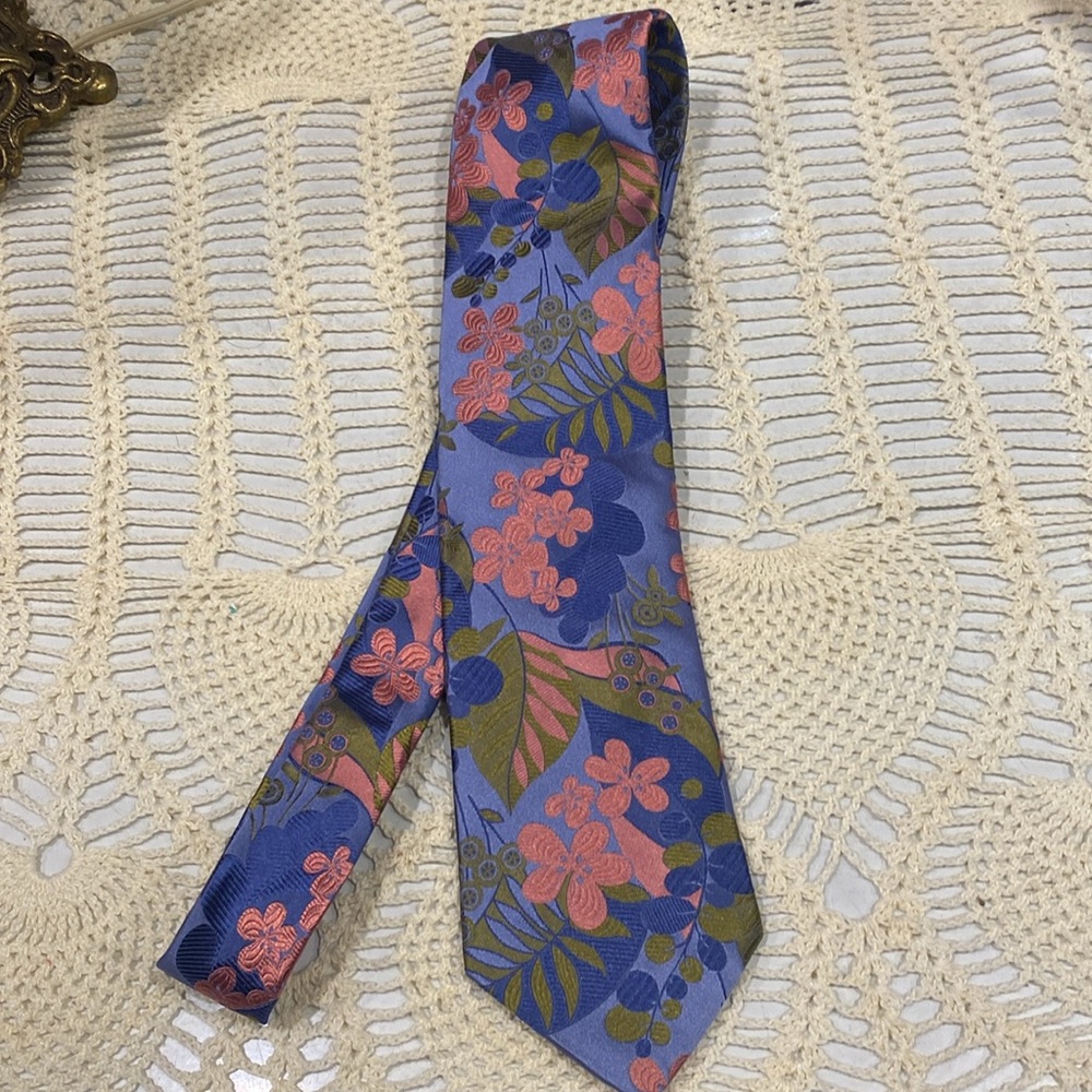Vintage Ted Baker 100% Imported Silk Tie, 70’s EUC